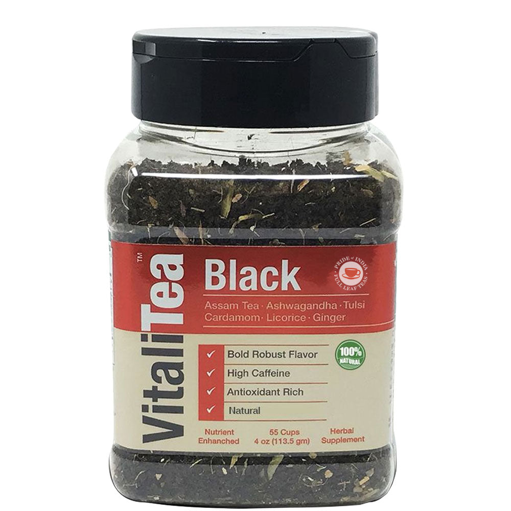 VITALITEA Natural Black Loose Leaf Herbal Health Tea